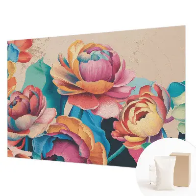 Moderne Vlies-Fototapete mit floralem Motiv