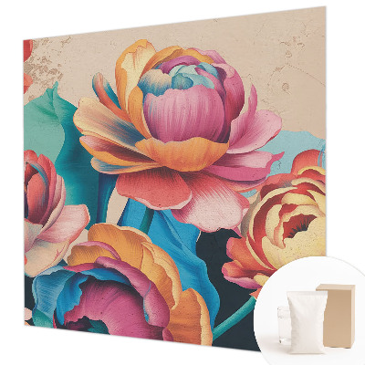 Moderne Vlies-Fototapete Florale Harmonie