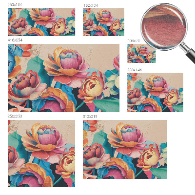 Moderne Vlies-Fototapete Florale Harmonie