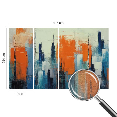 Motivtapete Abstrakte Stadt