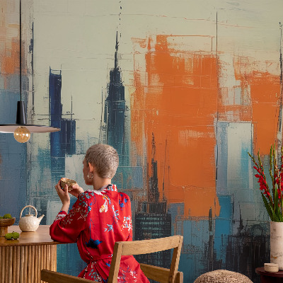 Motivtapete Abstrakte Stadt