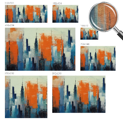 Motivtapete Abstrakte Stadt