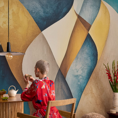 Wand-Fototapete Wellenförmige Abstraktion