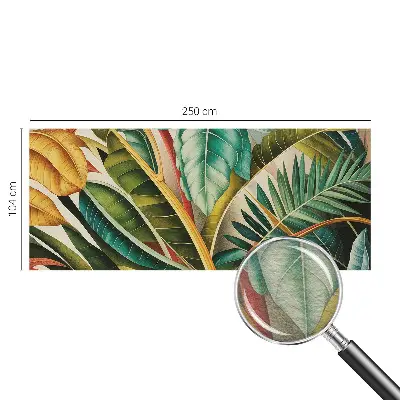 Wandtapete mit exotischem Blattmotiv