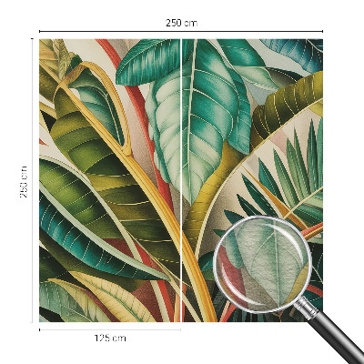 Wandtapete Exotische Blätter