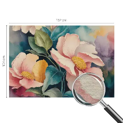 Fototapete fürs Wohnzimmer mit floralem Motiv für elegante Wohnräume
