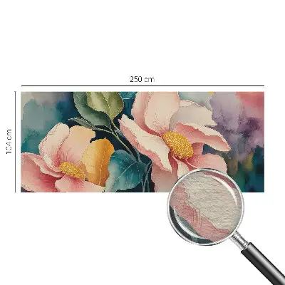 Fototapete fürs Wohnzimmer mit floralem Motiv für elegante Wohnräume
