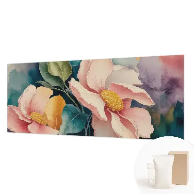 Fototapete fürs Wohnzimmer mit floralem Motiv für elegante Wohnräume