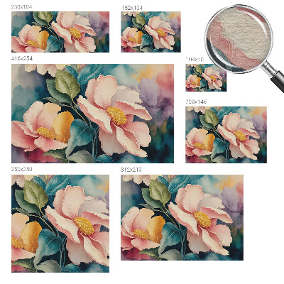 Fototapete fürs Wohnzimmer Florale Eleganz