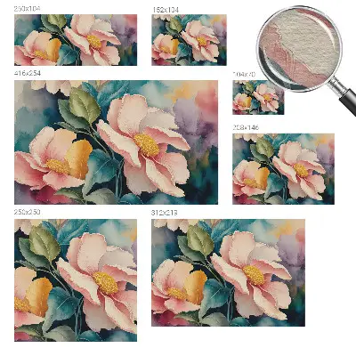 Fototapete fürs Wohnzimmer mit floralem Motiv für elegante Wohnräume