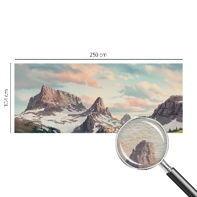 Vlies-Fototapete mit Bergpanorama