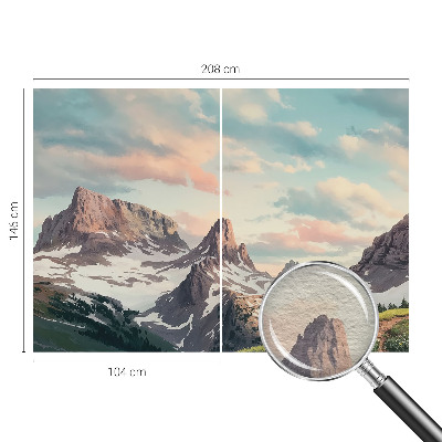 Vlies-Fototapete mit Bergpanorama