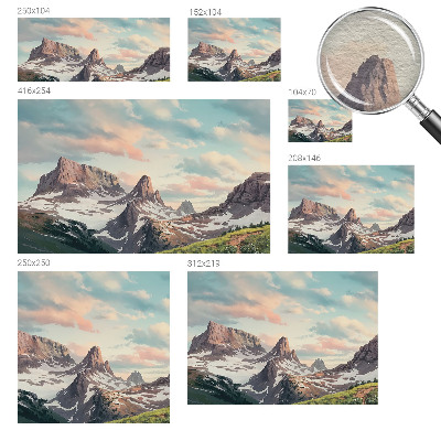 Vlies-Fototapete Bergpanorama