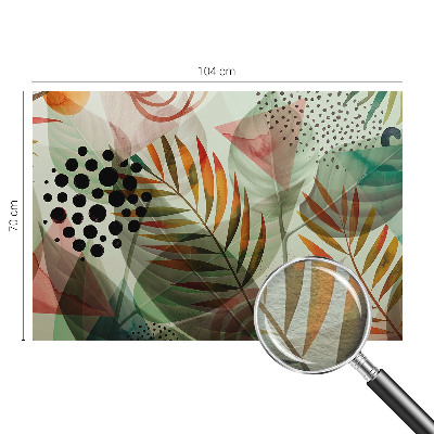 Fototapete fürs Schlafzimmer Abstrakte Blätter