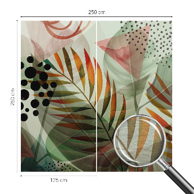 Fototapete fürs Schlafzimmer Abstrakte Blätter