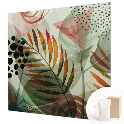 Fototapete fürs Schlafzimmer Abstrakte Blätter