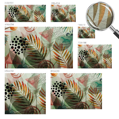 Fototapete fürs Schlafzimmer Abstrakte Blätter