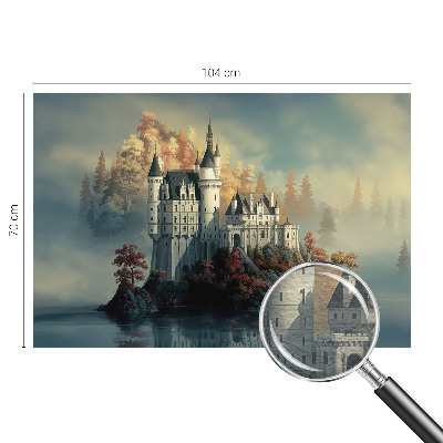 Wand-Fototapete mit Motiv eines Märchenschlosses