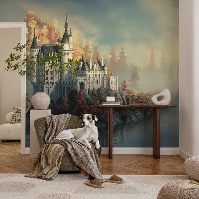 Wand-Fototapete mit Motiv eines Märchenschlosses
