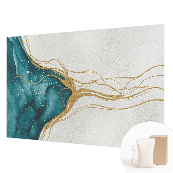 Fototapete fürs Kinderzimmer Türkisfarbene Linien