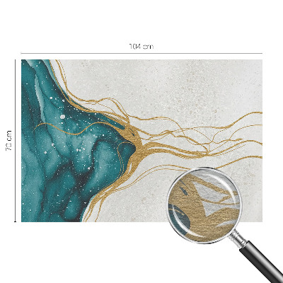 Fototapete fürs Kinderzimmer Türkisfarbene Linien