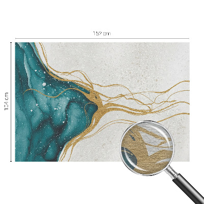 Fototapete fürs Kinderzimmer Türkisfarbene Linien