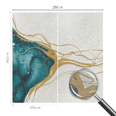 Fototapete fürs Kinderzimmer Türkisfarbene Linien