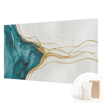 Fototapete fürs Kinderzimmer Türkisfarbene Linien