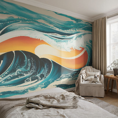 Fototapete aus Vlies Abstrakte Wellen