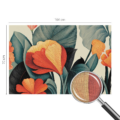 Vlies-Fototapete fürs Wohnzimmer Bunte Blumen