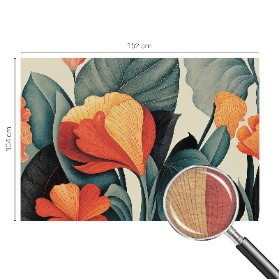 Vlies-Fototapete fürs Wohnzimmer Bunte Blumen