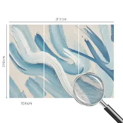 Vlies-Fototapete nach Maß mit einem abstrakten Strichmuster