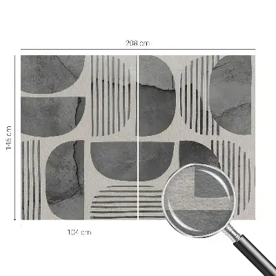 Vlies-Fototapete fürs Kinderzimmer mit geometrischen Formen