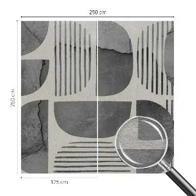 Vlies-Fototapete fürs Kinderzimmer mit geometrischen Formen