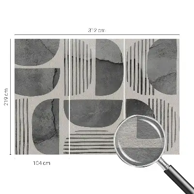 Vlies-Fototapete fürs Kinderzimmer mit geometrischen Formen
