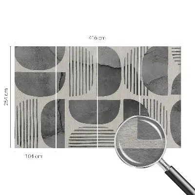 Vlies-Fototapete fürs Kinderzimmer mit geometrischen Formen