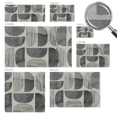 Vlies-Fototapete fürs Kinderzimmer mit geometrischen Formen
