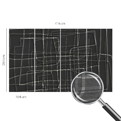 Vliestapete fürs Wohnzimmer Abstrakte Linien