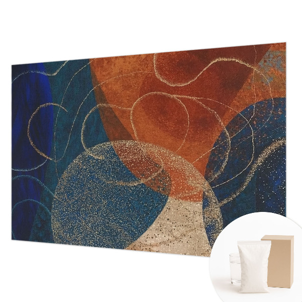 Dekorative Wand-Fototapete Farbenfrohe Formen