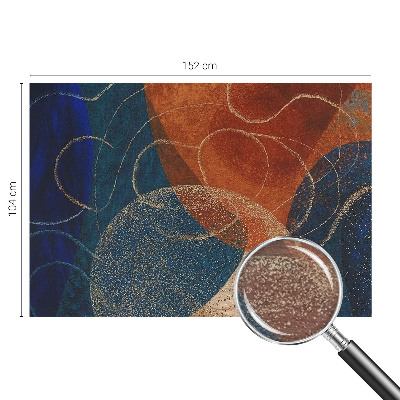 Dekorative Wand-Fototapete Farbenfrohe Formen