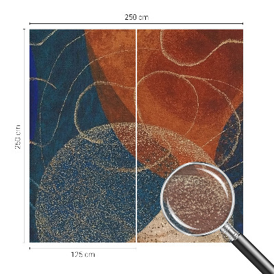 Dekorative Wand-Fototapete Farbenfrohe Formen