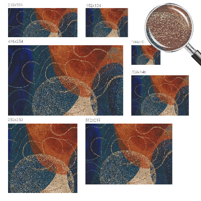 Dekorative Wand-Fototapete Farbenfrohe Formen