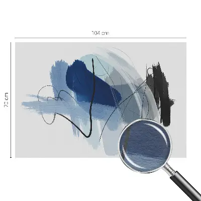 Fototapete fürs Wohnzimmer mit farbenfrohen abstrakten Motiven