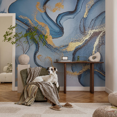 Fototapete fürs Schlafzimmer Blaue Wellen