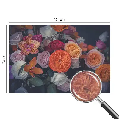 Fototapete aus Vlies mit buntem Blumenstrauß als Motiv