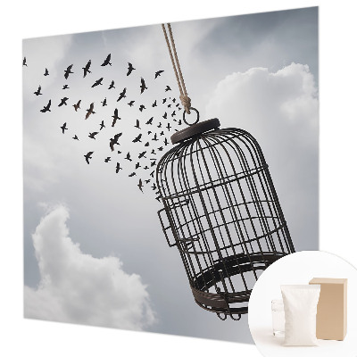 Vlies-Fototapete nach Maß mit Motiv fliegender Vögel
