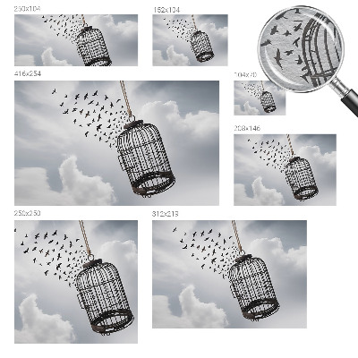 Vlies-Fototapete nach Maß Fliegende Vögel