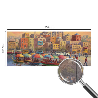 Vlies-Fototapete fürs Wohnzimmer mit dem Motiv „Stadtküste“