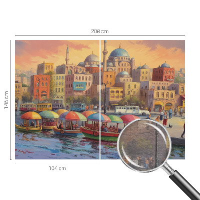 Vlies-Fototapete fürs Wohnzimmer mit dem Motiv „Stadtküste“