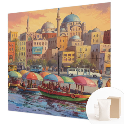 Vlies-Fototapete fürs Wohnzimmer mit dem Motiv „Stadtküste“
